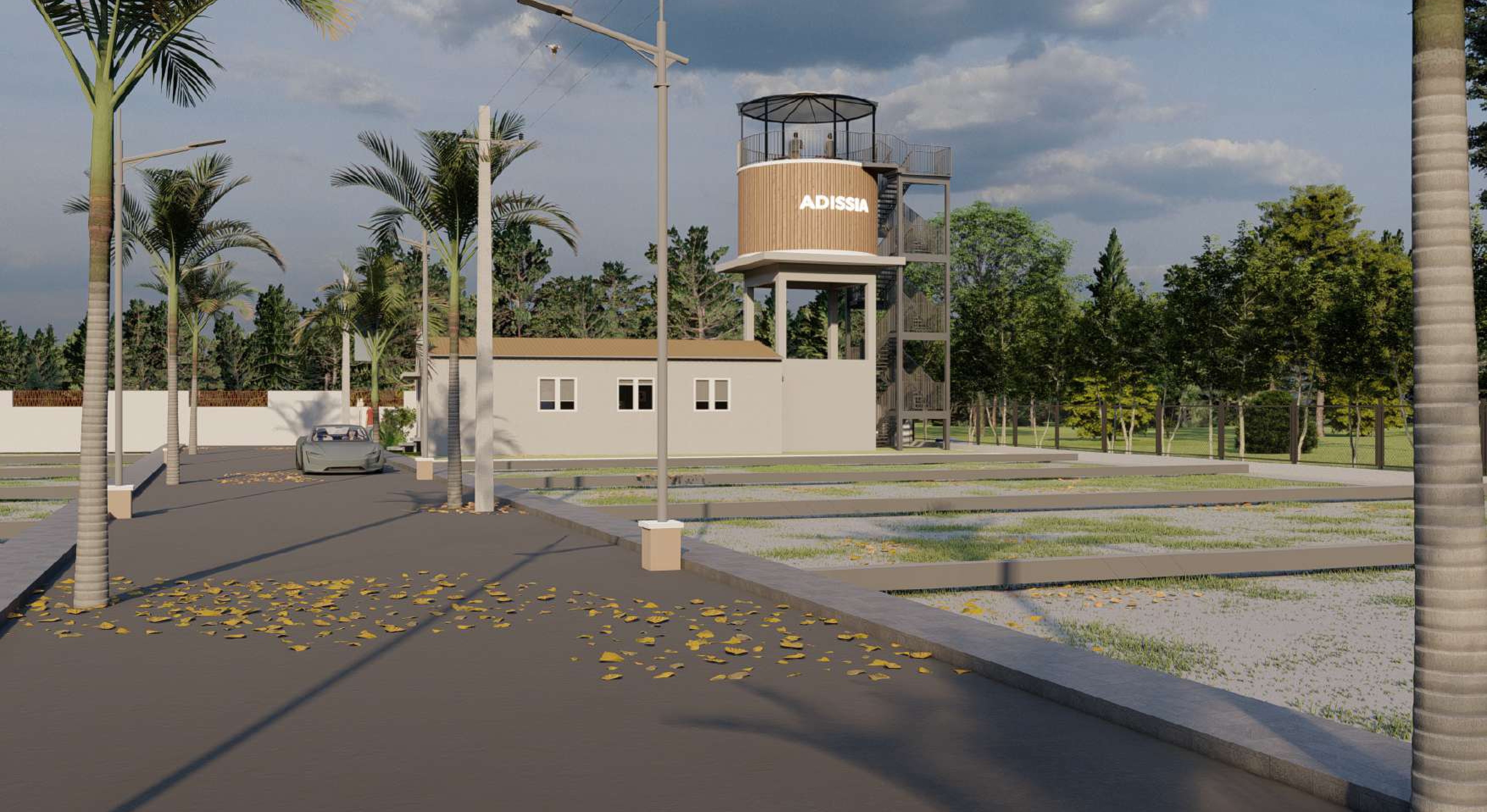 Grand entrance gate of Echo Valley gated community, Pannimadai